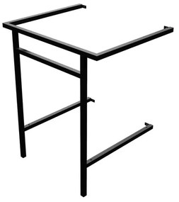 Mobile da bagno sotto lavabo COLAVENE Nobu nero opaco L 60 x H 70 x P 50 cm 1 cassetto, lavabo non incluso