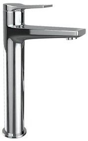 Kamalu - miscelatore lavabo alto cromato lucido design moderno | kam-kanda cromo
