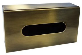 Dispenser per fazzoletti 25x13 cm, finitura bronzo