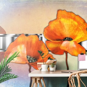 Carta da parati – Fiori in stile orientale