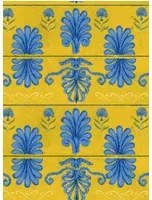 MINDTHEGAP Tapete Mykonos Villa Motif - Lemon