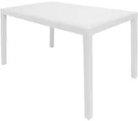 Tavolo da esterno Portici, Tavolo rettangolare da pranzo, Tavolo da giardino multiuso, 100% Made in Italy, Cm 150x90h72, Bianco