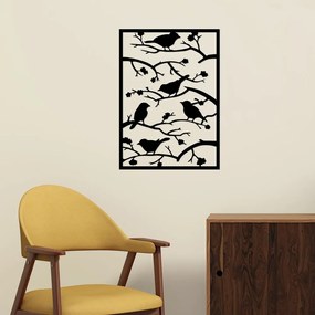 Decorazione murale in metallo 47x66 cm Branch &amp; Birds - Wallity