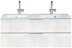 Mobile da bagno sospeso sotto lavabo L 119 x H 48 x P 45 cm bianco, 2 cassetti PELIPAL Madeo