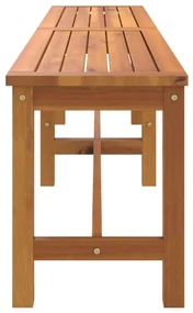 Panca da giardino 180x35x45 cm in legno massello di acacia