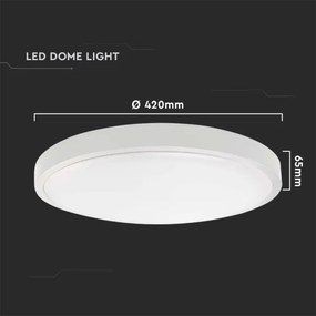 Plafoniera LED da esterno con sensore LED/30W/230V 4000K IP44 bianco