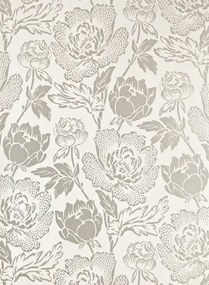 Farrow & Ball Carta da parati Peony - White Tie/ Silver