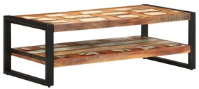 Tavolino Da Salotto 120x60x40 Cm İn Legno Massello Di Recupero /