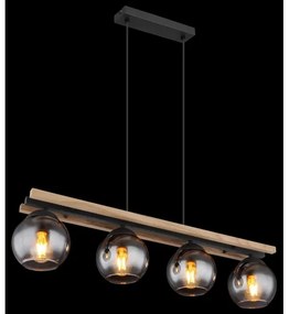 Globo 15569-4HW - Lampadario a sospensione con filo CONNI 4xE27/25W/230V