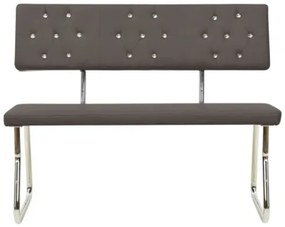 Panca 110 cm Grigio Antracite in Similpelle