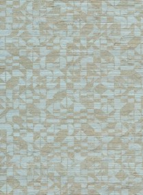 Arte Carta da parati Cyperus - Blue/ Silver