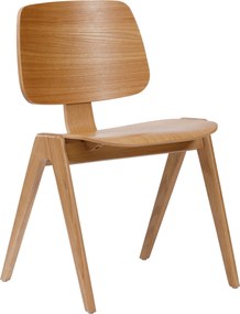 AURA Rovere Naturale - SEDIA IN LEGNO PER SOGGIORNO SALA DA PRANZO CUCINA MODERN NORDIC