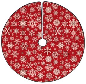 Tappeto in cotone sotto l'albero di Natale , ø 130 cm Freezy Snowflakes - Butter Kings
