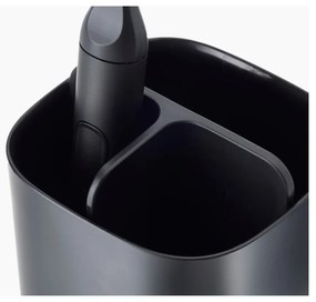 Portaspazzolini in plastica nero EasyStore - Joseph Joseph