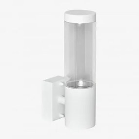 Lampada Da Parete Per Esterni In Acciaio Inox Ulexi Bianco - Sklum