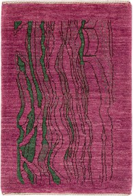 Loribaft Tappeto 90x60 Rosso (Iran) Annodato A Mano