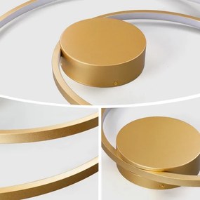 Brilagi - plafoniera LED dimmerabile TWISTER LED/75W/230V Ø 70 cm dorata + telecomando