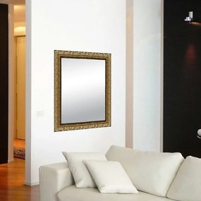 Specchio Matteo rettangolare oro 68 x 88 cm