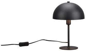 Lampada da tavolo nera opaca (altezza 30 cm) Nola - Trio