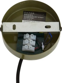 Lampada a sospensione retrò verde con paralume in metallo 2 luci - Macaron