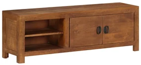 Mobile Porta Tv 120x30x40 Cm İn Legno Massello Di Mango /