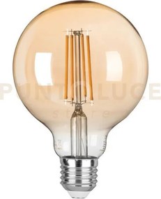 Lampadina led filamento ambra attacco e27 8w 806lm 2500k 300° 95x13...
