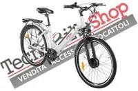 Bicicletta Elettrica A Pedalata Assistita Z-Tech ZT-83 Venezia Trekking 36v 12Ah colore Bianco