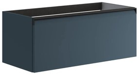 Mobile da bagno sotto lavabo Fusion blu opaco L 99.5 x H 40 x P 45.5 cm 1 cassetto, lavabo non incluso