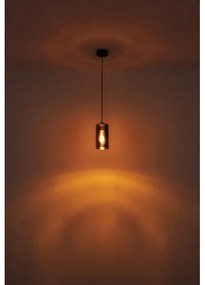 Globo 21002H - Lampadario a sospensione con filo OLLY 1xE27/25W/230V diametro 11 cm nero