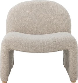 Poltrona color crema in tessuto bouclé Neel - Bloomingville