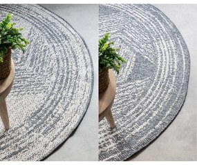 Tappeto rotondo da esterno grigio crema ø 200 cm Gemini - Elle Decoration