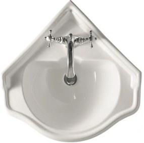 Kerasan Retro lavabo 41x41 cm angolare a parete bianco 103201