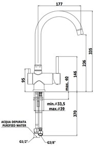 Paffoni Stick Sk190 Miscelatore Lavello Con Bocca Orientabile 3° ingresso per acqua depurata Cromo