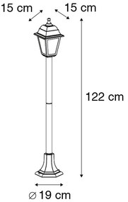 Lanterna classica oro antico 122 cm IP44 - Capital