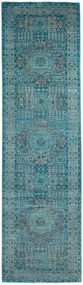 Mamluk Tappeto 80x290 Verde (Pakistan) Annodato A Mano
