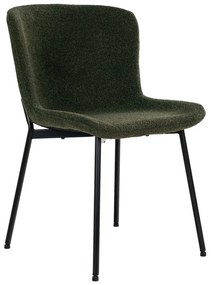 Sedie da pranzo verde scuro in un set di 2 Maceda - House Nordic