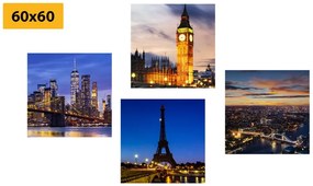 Set di quadri – Città notturne