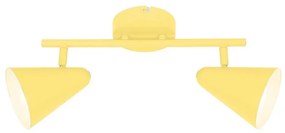 Faretto AMOR 2xE14/40W/230V giallo