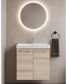 Mobile sottolavabo e lavabo Remix per vasca centrale rovere ribeira L 60 x H 57.7 x P 33 cm, 2 ante