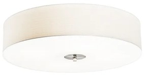 Plafoniera Smart Bianca 50 cm Incl. 4 Wifi A60 - Drum Jute