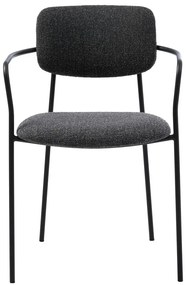 Sedia da pranzo grigio scuro Zama - Unique Furniture