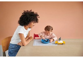 Posate di plastica per bambini in bianco e verde chiaro 2 pz. Little farm - Mepal