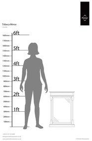 Specchio da parete con cornice in legno 50x70 cm Tribeca - Premier Housewares