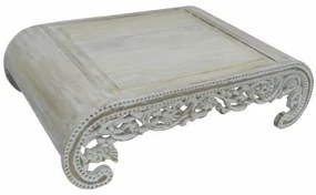 Tavolo aggiuntivo DKD Home Decor Bianco Legno Legno di mango 121 x 83,80 x 35,50 cm 121 x 83,8 x 35,5 cm