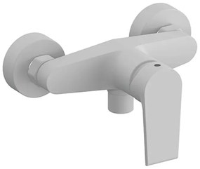 Miscelatore doccia esterno Mariani serie Artic in ottone bianco opaco