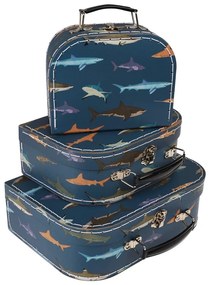 Valigie per bambini in set di 3 pezzi Sharks - Rex London