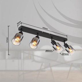 Globo 54308-4 - Faretto HUBERTUS 4xE14/40W/230V