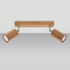 Sollux SL.1029 - Faretto ZEKE 2xGU10/40W/230V quercia