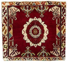 Shiraz Tappeto 60x70 Rosso (Iran) Annodato A Mano