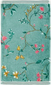 Asciugamano ospite in velluto e spugna di cotone Les Fleurs